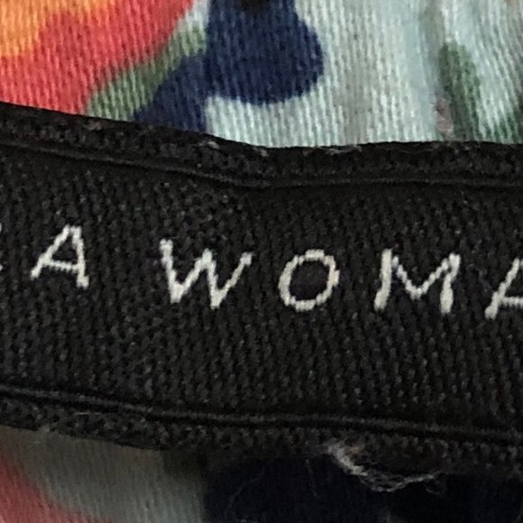 Zara Wide Leg Pink Floral Pant-M - Picture 3 of 4